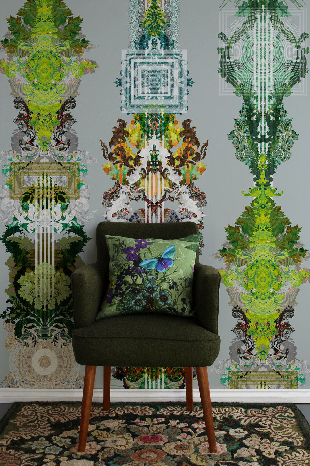 Totem Damask Wallpaper by Timorous Beasties