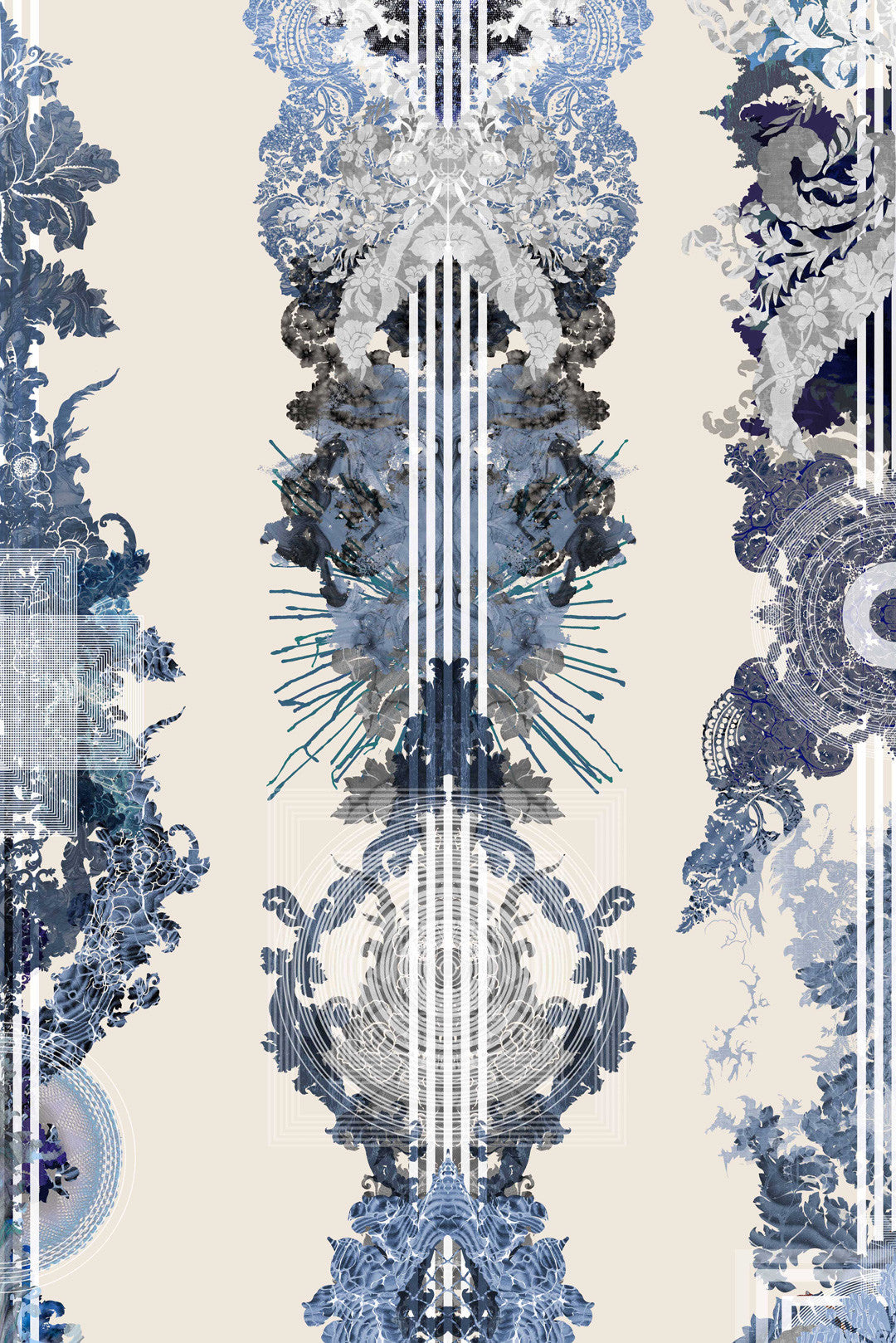 Totem Damask Wallpaper by Timorous Beasties