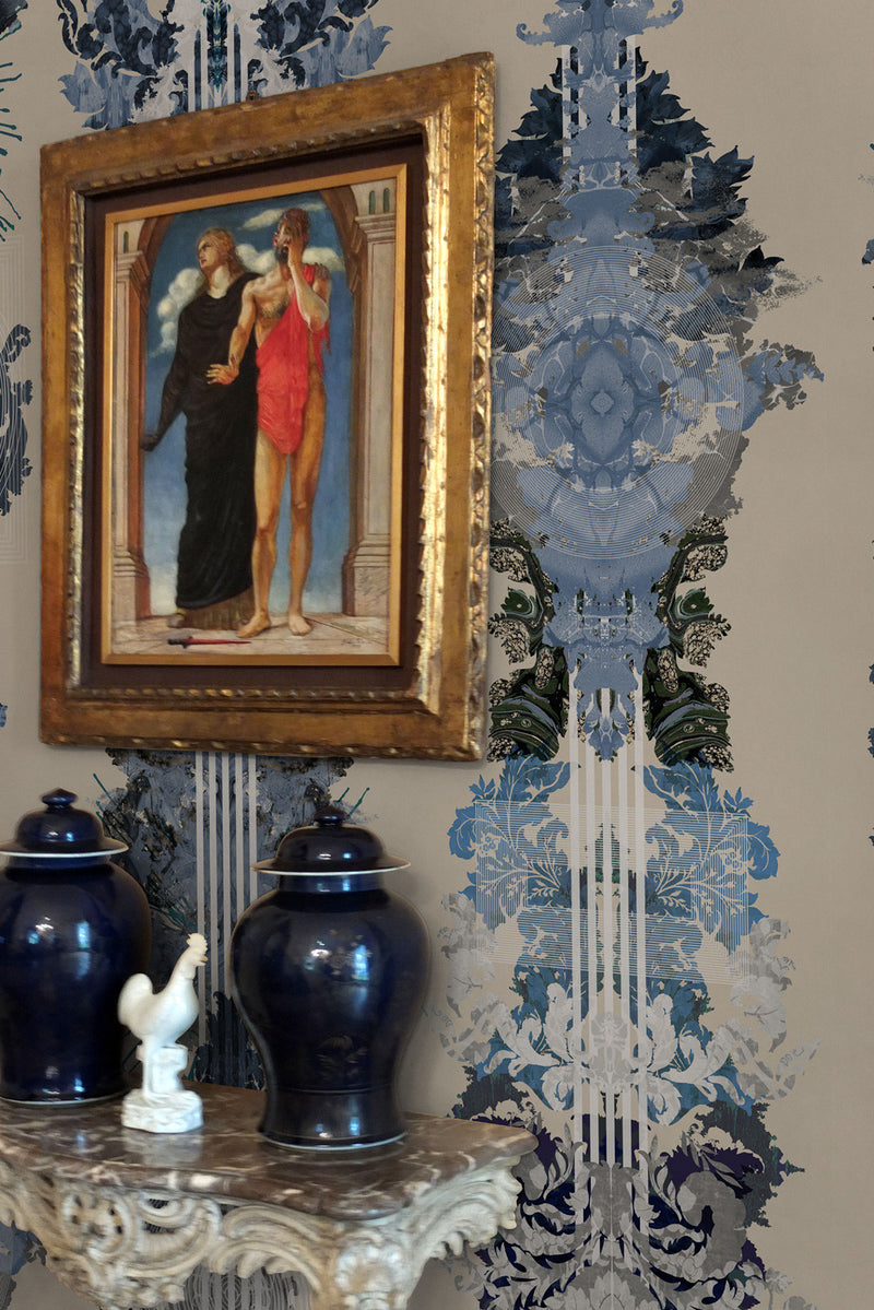 Totem Damask Wallpaper by Timorous Beasties