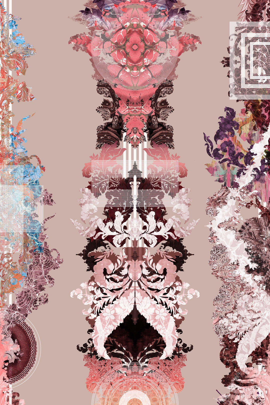 Totem Damask Wallpaper by Timorous Beasties
