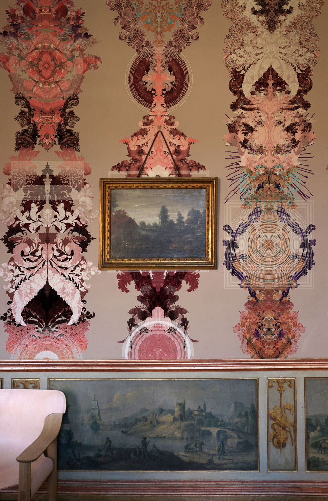 Totem Damask Wallpaper by Timorous Beasties