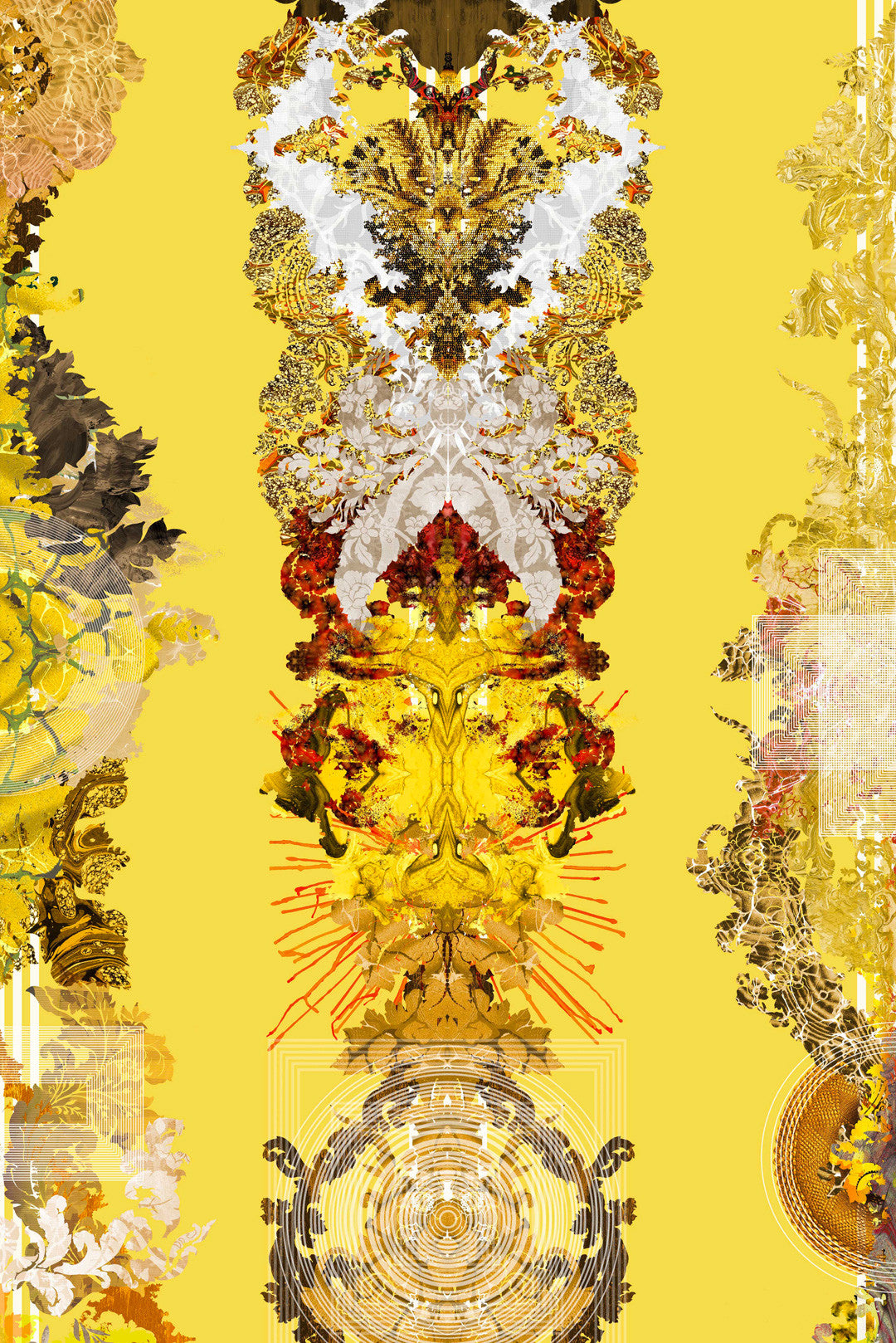 Totem Damask Wallpaper by Timorous Beasties