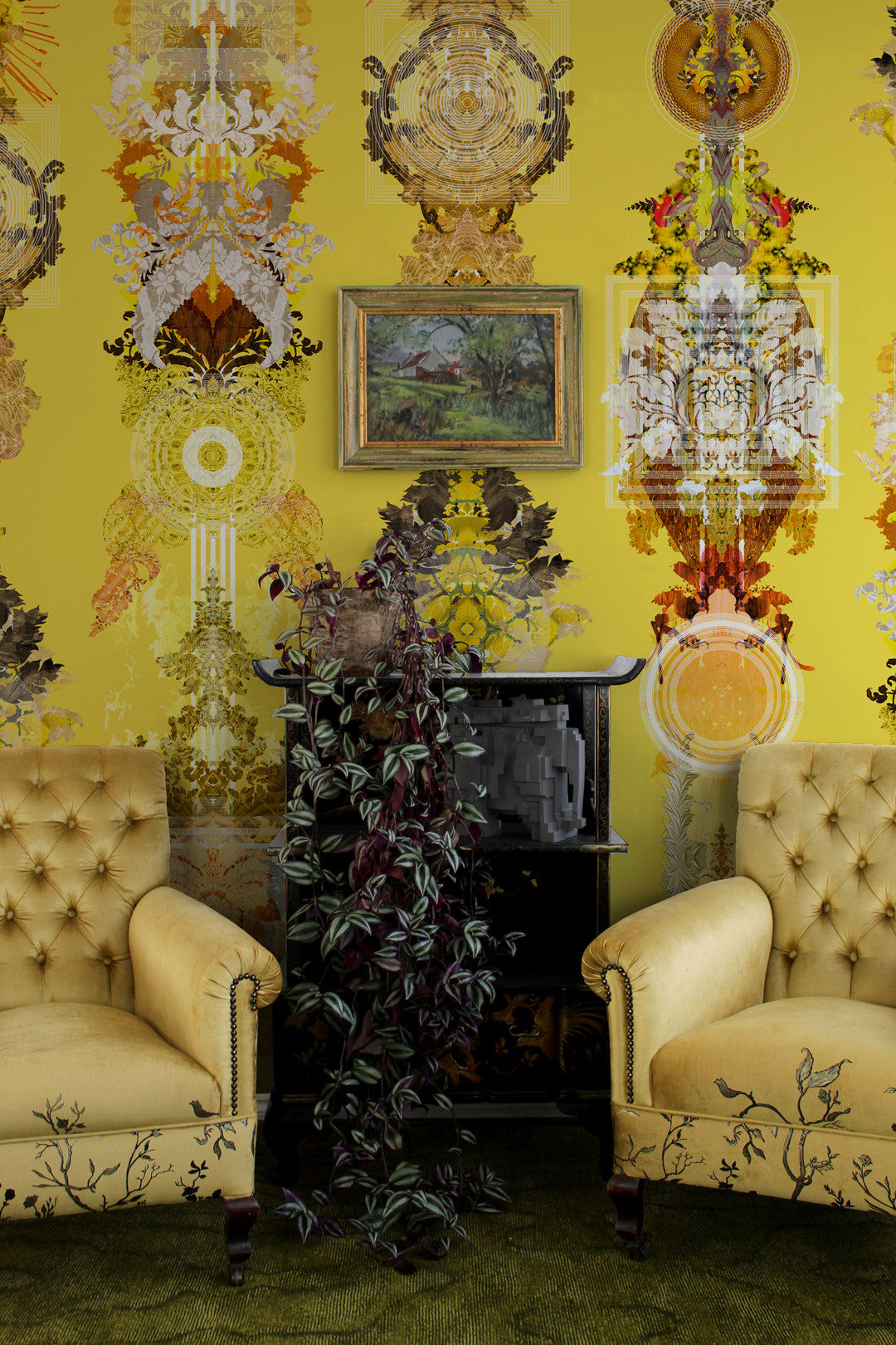 Totem Damask Wallpaper by Timorous Beasties