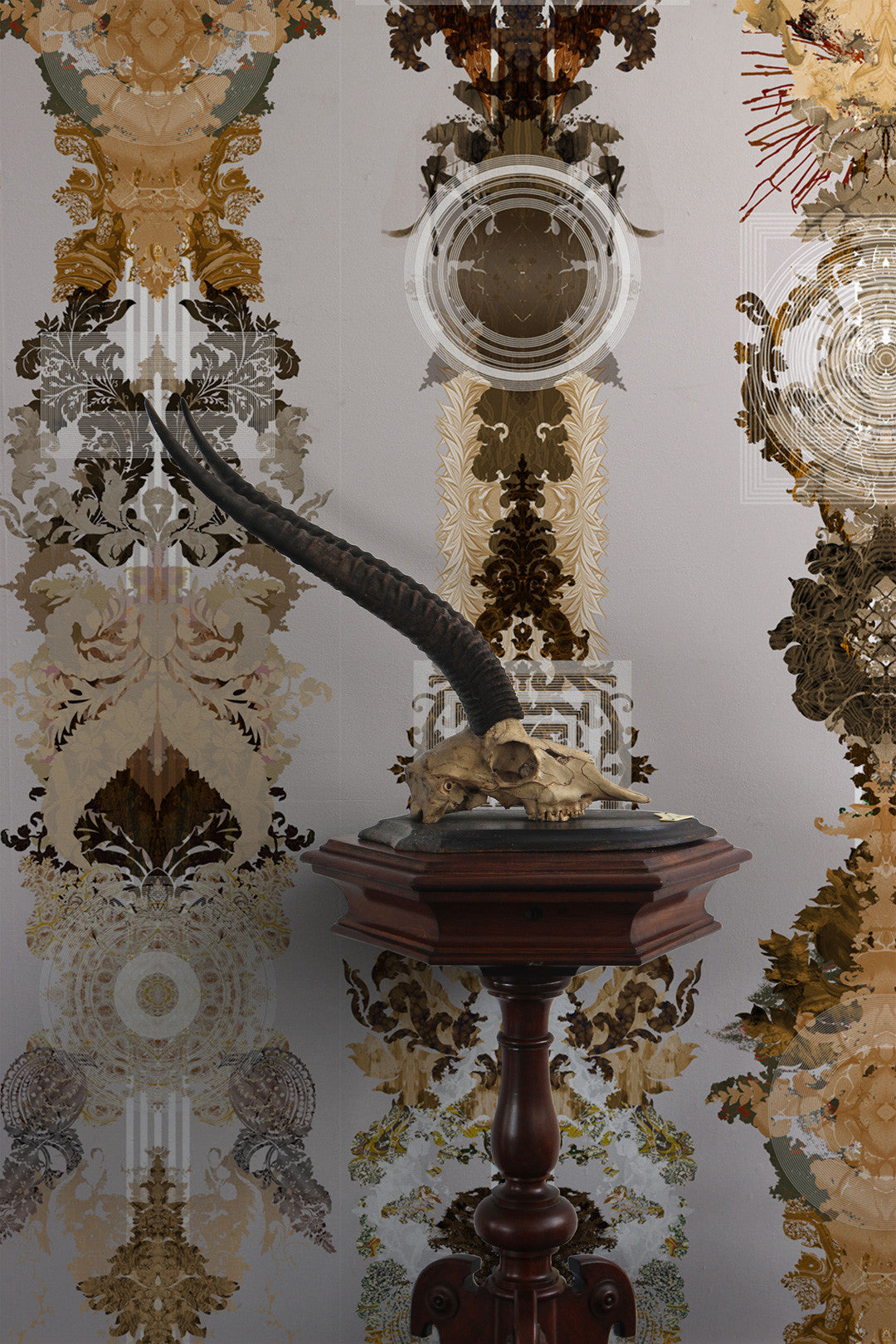 Totem Damask Wallpaper by Timorous Beasties