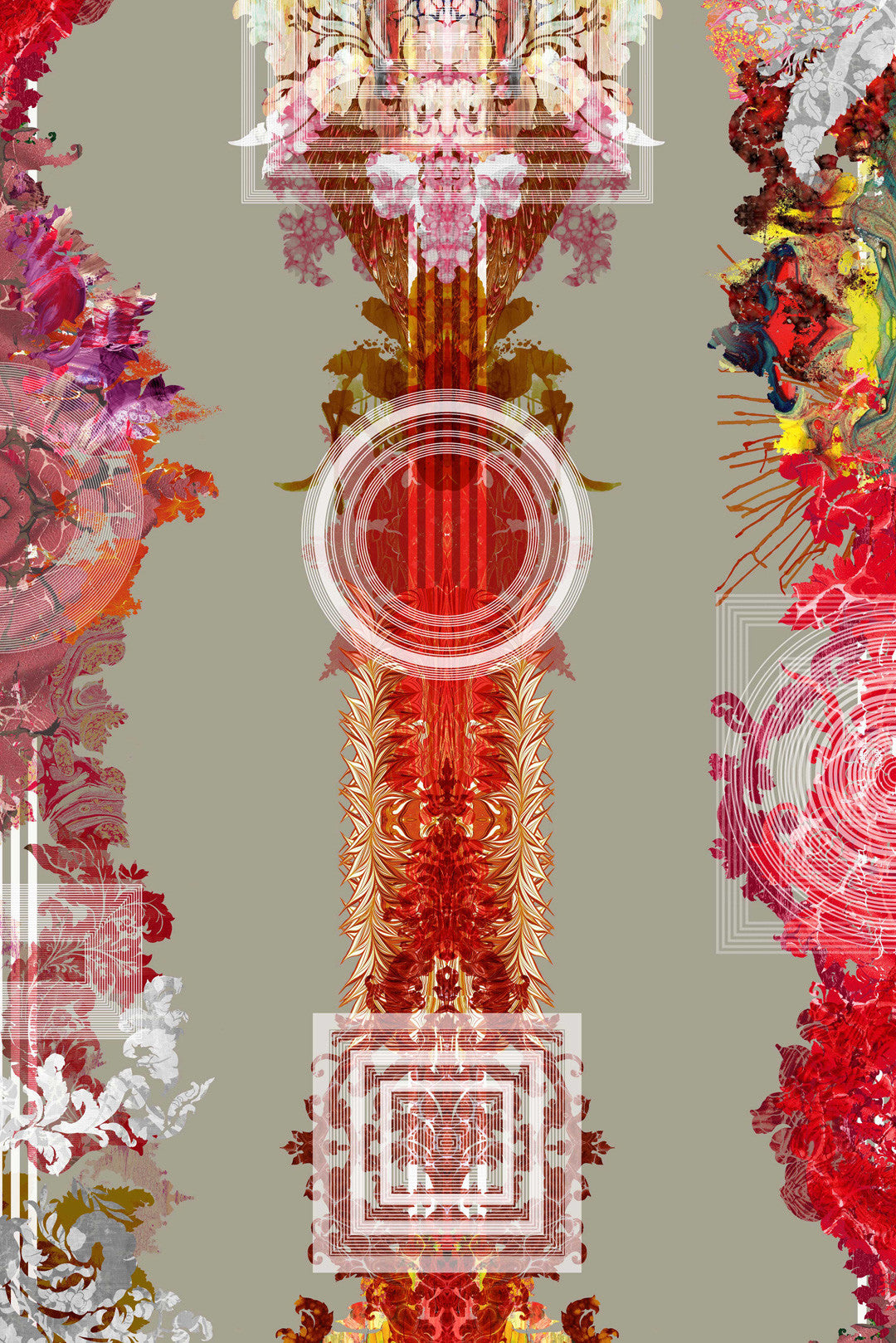 Totem Damask Wallpaper by Timorous Beasties