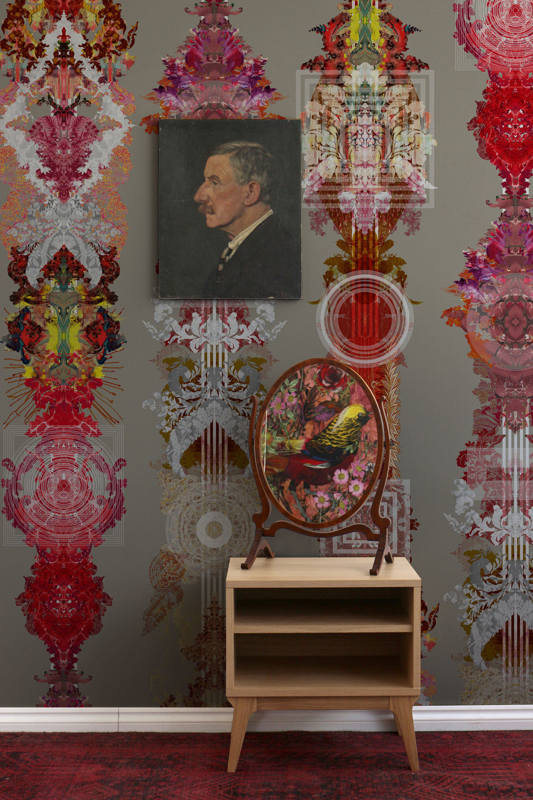 Totem Damask Wallpaper by Timorous Beasties