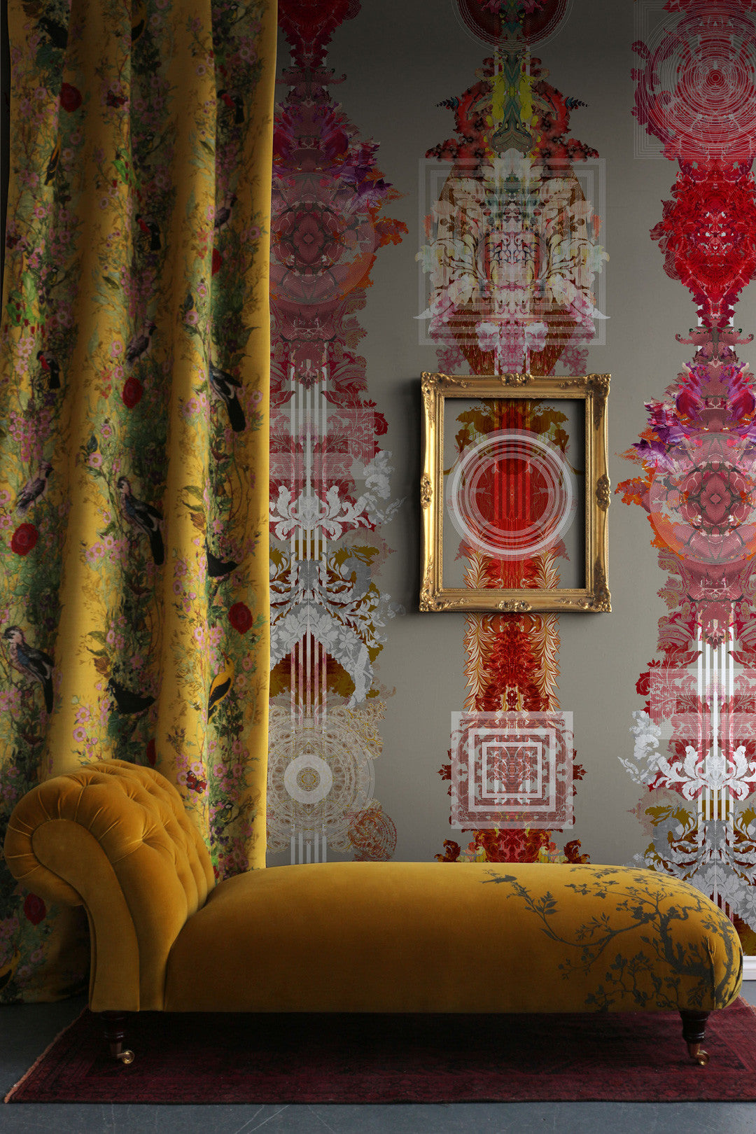 Totem Damask Wallpaper by Timorous Beasties