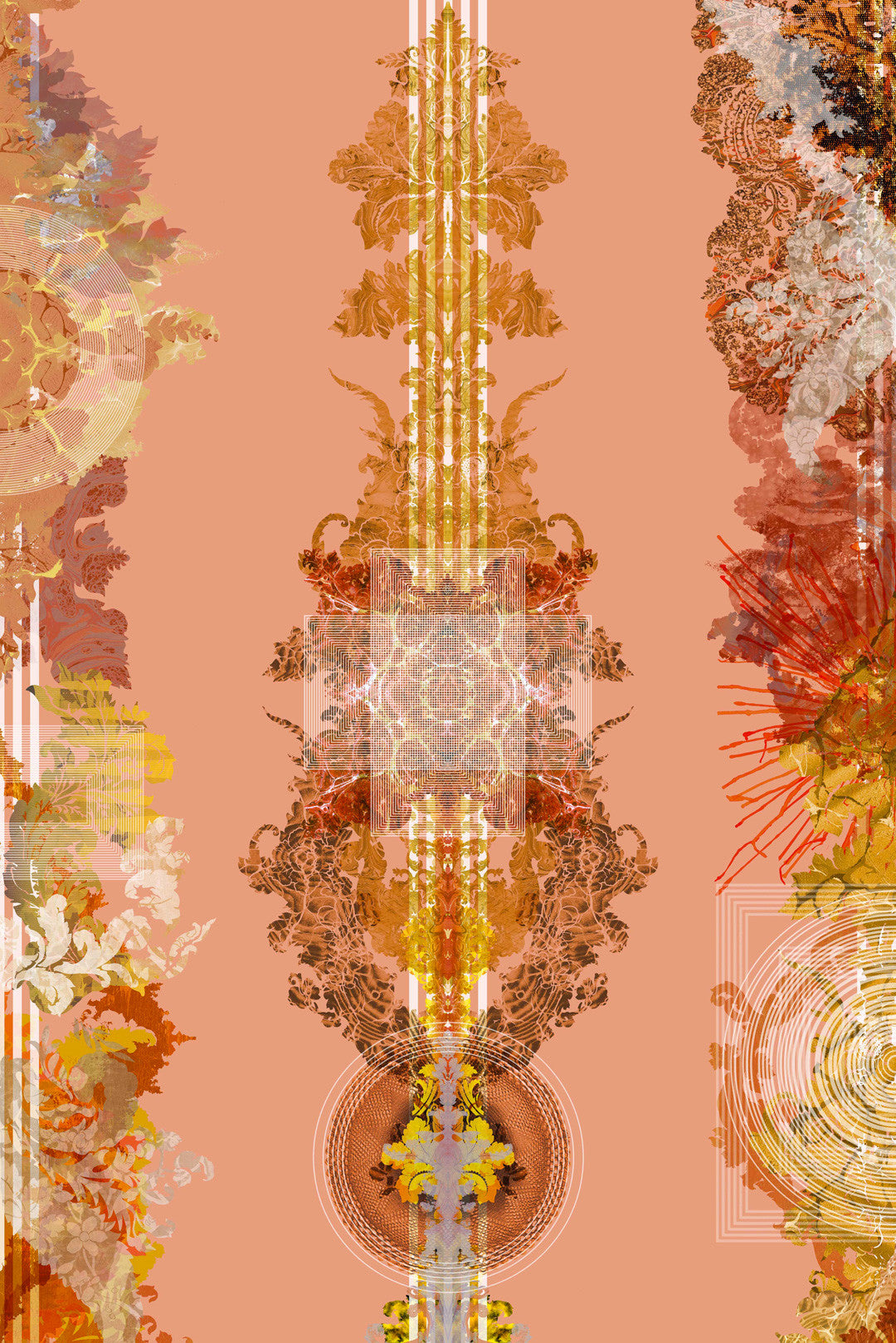 Totem Damask Wallpaper by Timorous Beasties