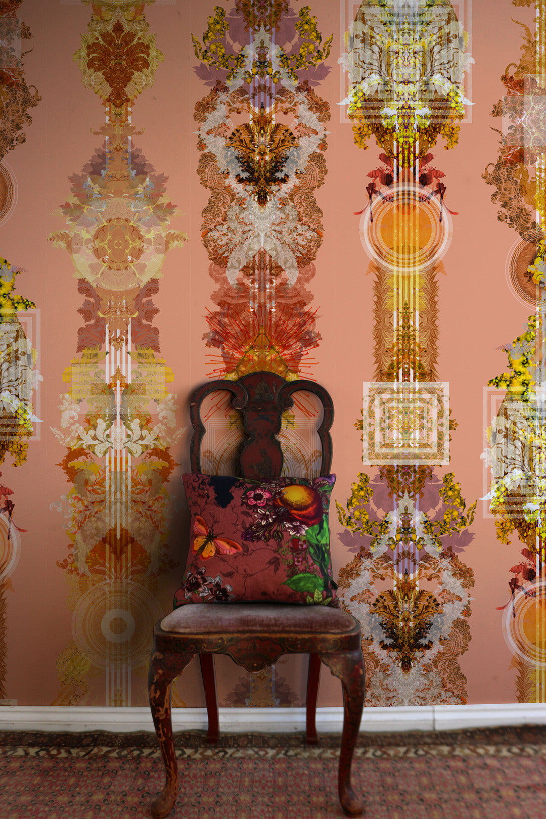 Totem Damask Wallpaper by Timorous Beasties