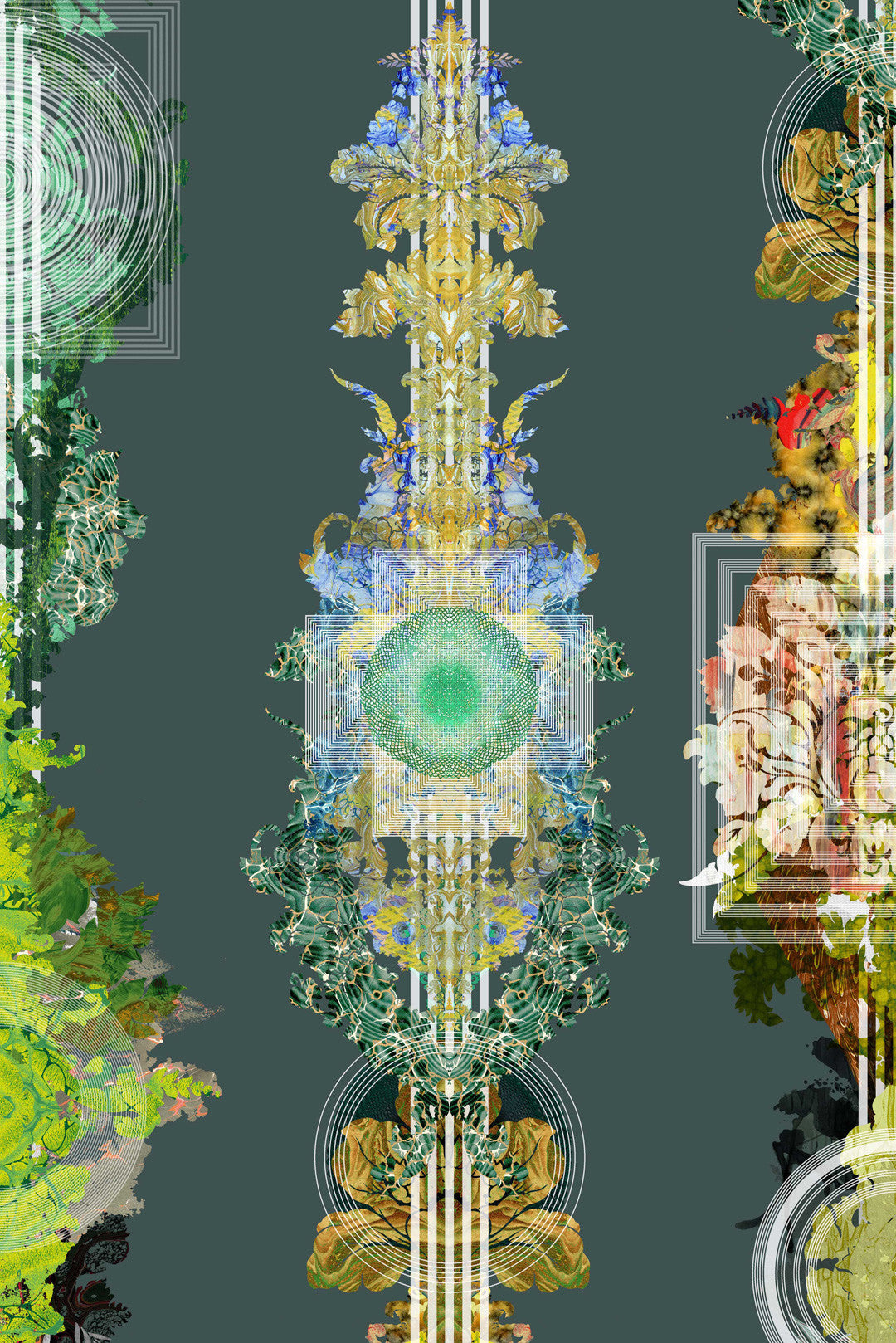 Totem Damask Wallpaper by Timorous Beasties