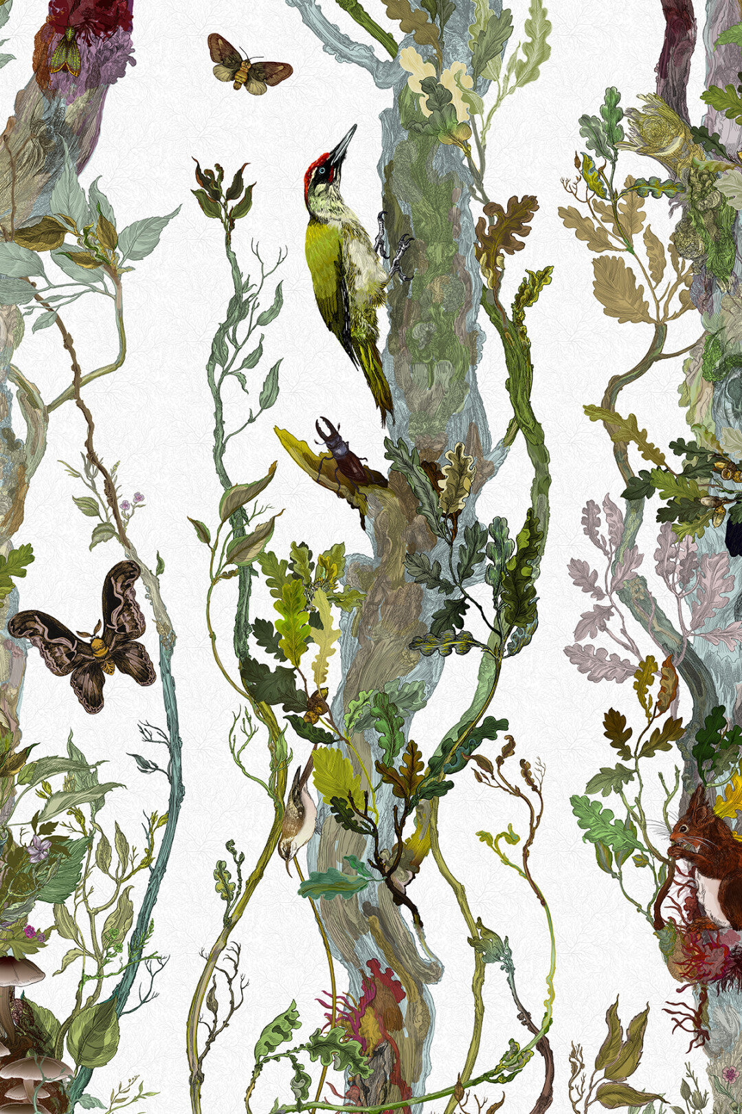 Indi Wood Wallpaper by Timorous Beasties