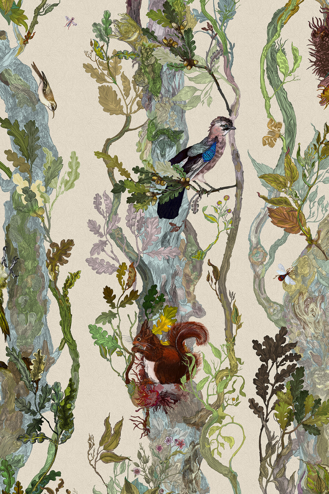 Indi Wood Wallpaper by Timorous Beasties