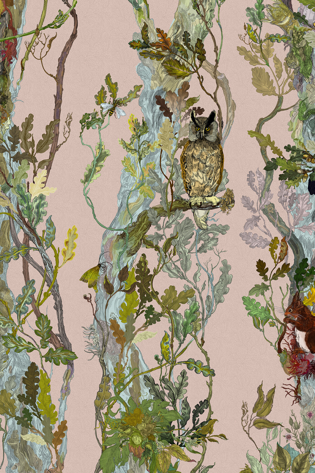 Indi Wood Wallpaper by Timorous Beasties