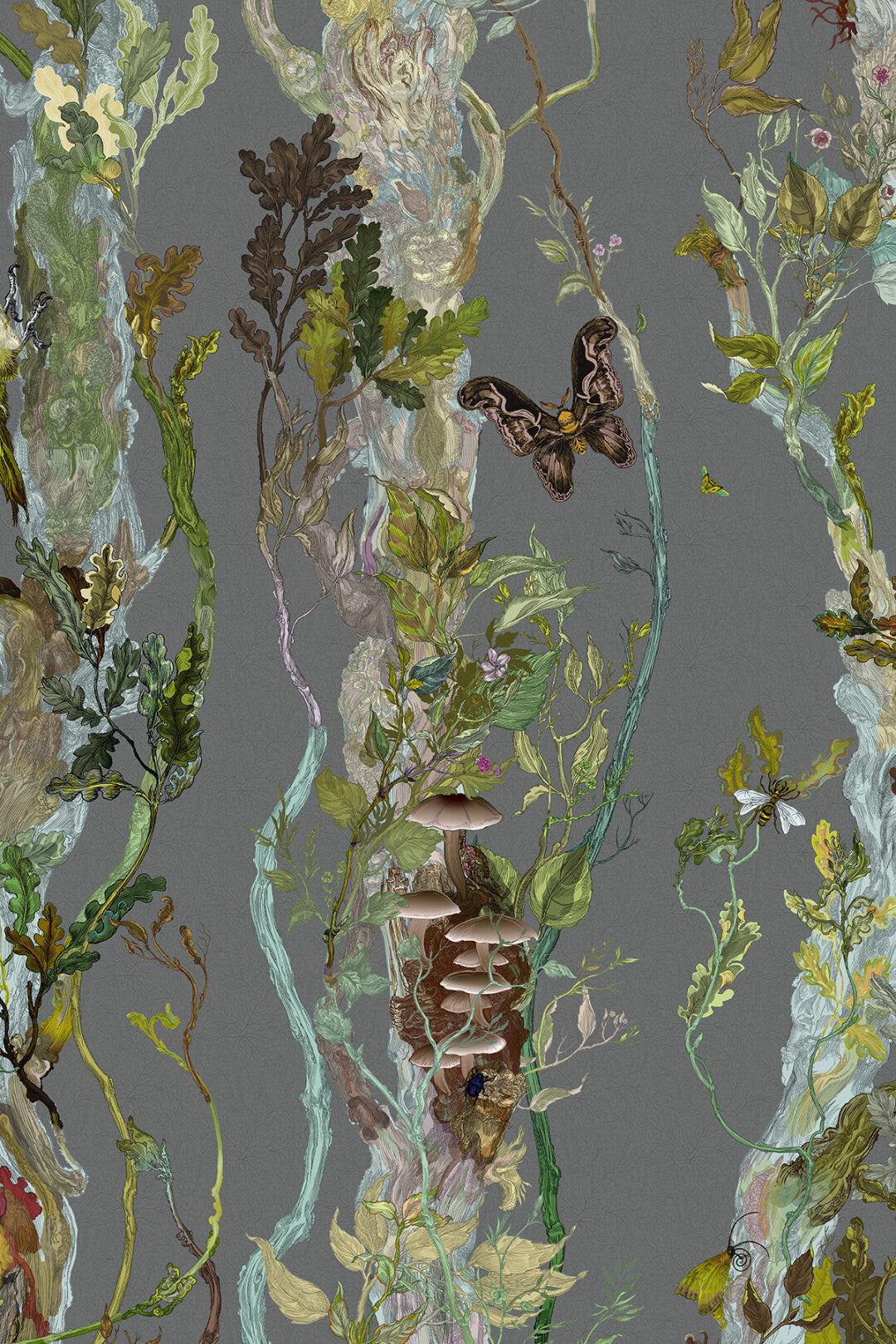 Indi Wood Wallpaper by Timorous Beasties