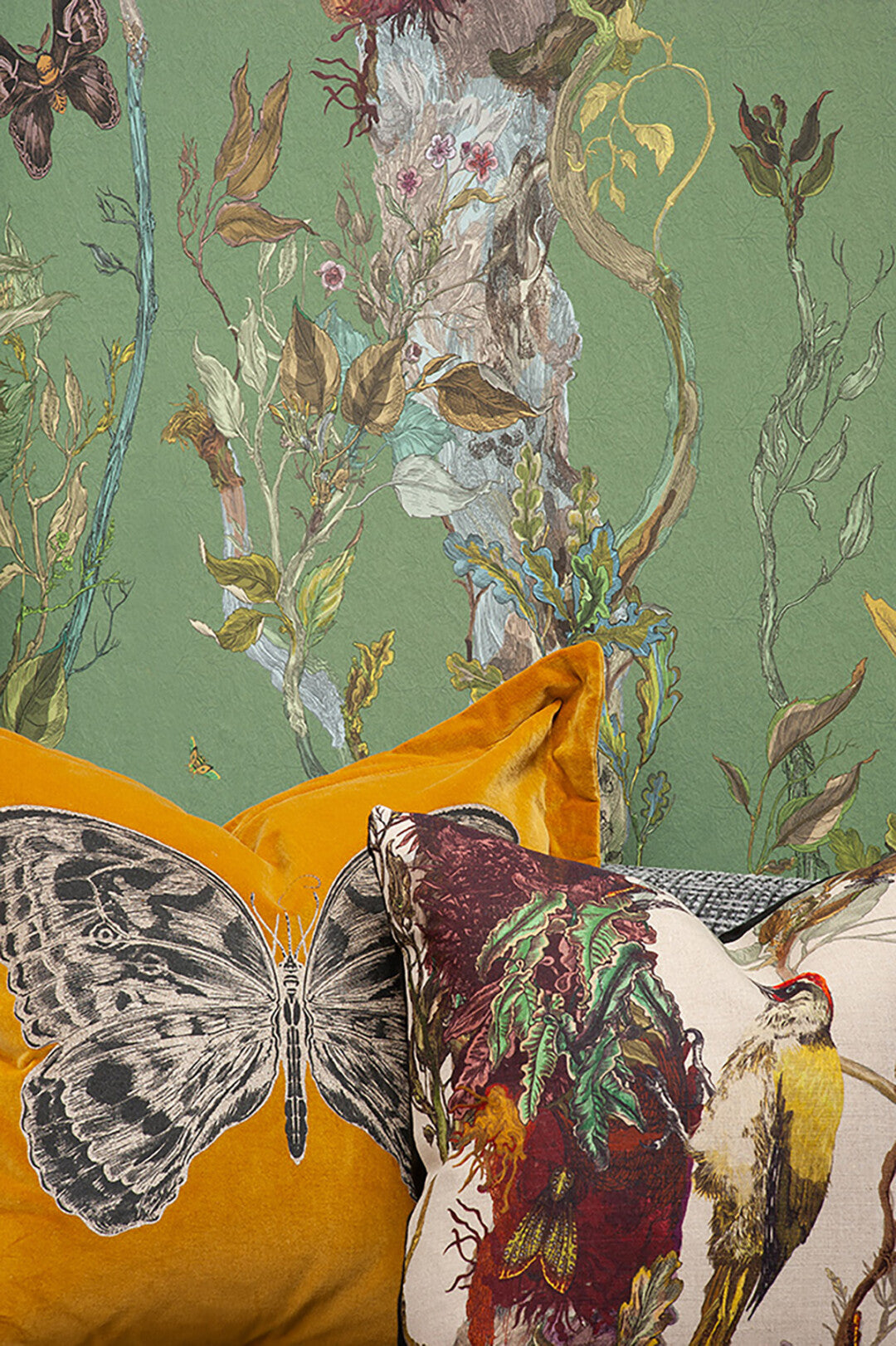 Indi Wood Wallpaper by Timorous Beasties