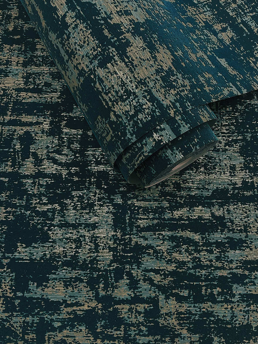 Brindle Flock Wallpaper by Holden (Khalili Collection)