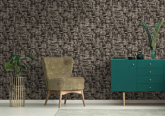 Brindle Flock Wallpaper by Holden (Khalili Collection)