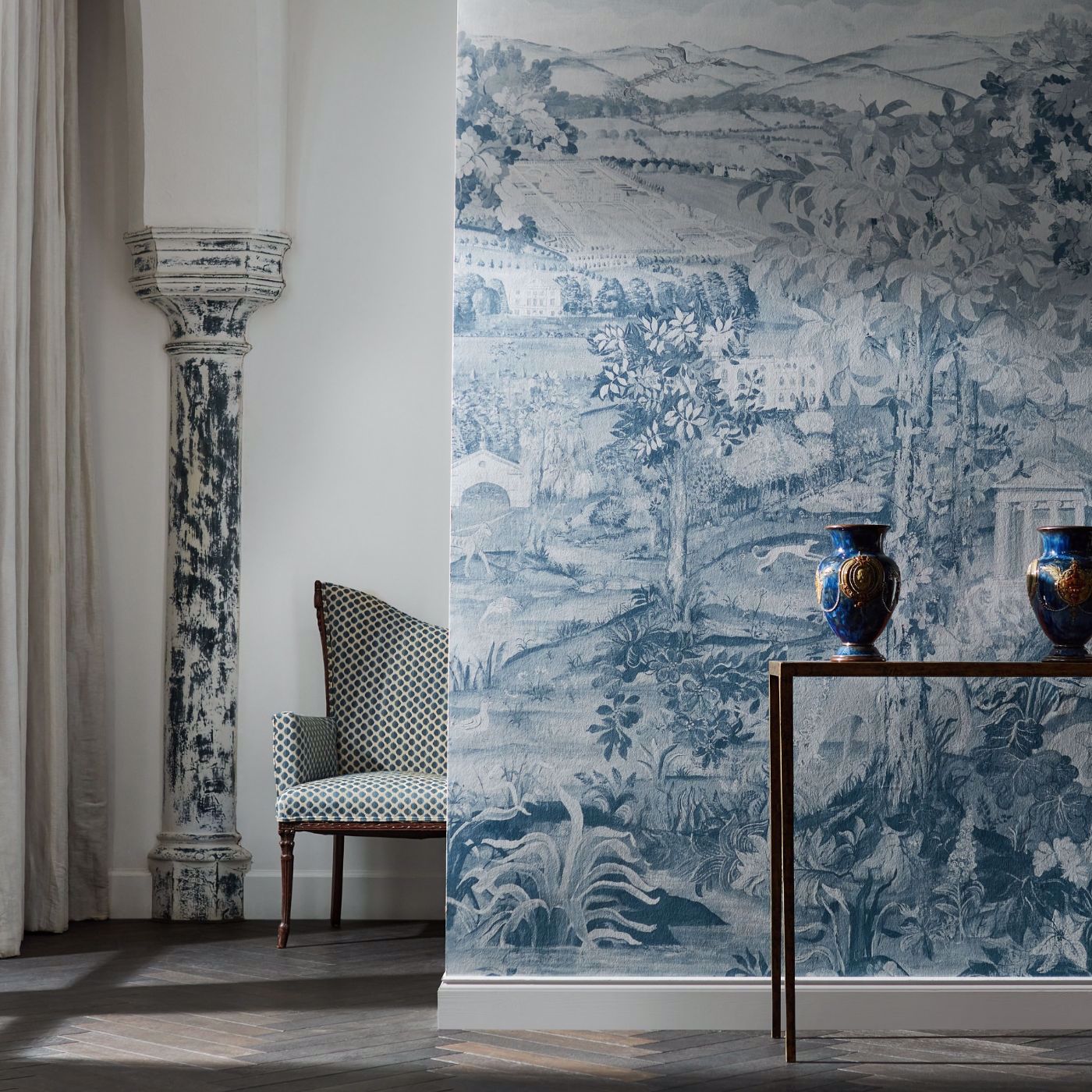 Arcadian Thames Wallpaper by Zoffany