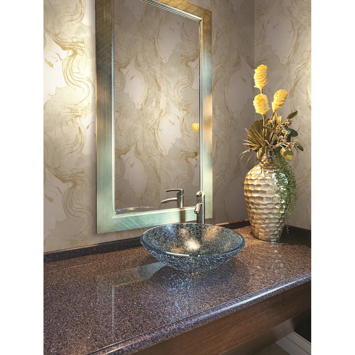 Chadwick Portrait Wallpaper by Seabrook Designs (Avant Garde Collection)