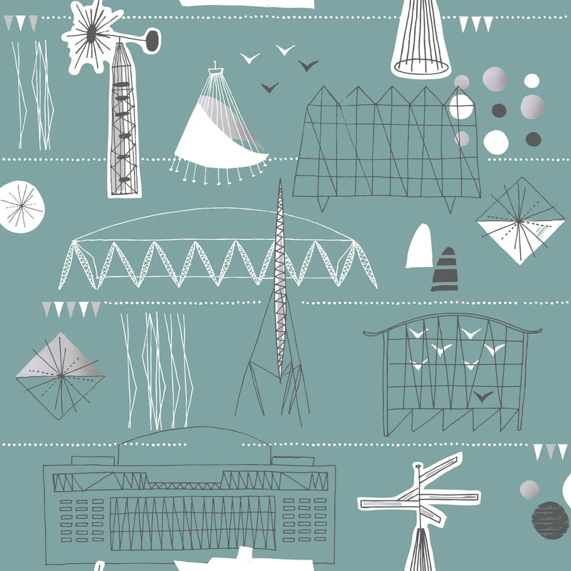 Festival Wallpaper by Mini Moderns