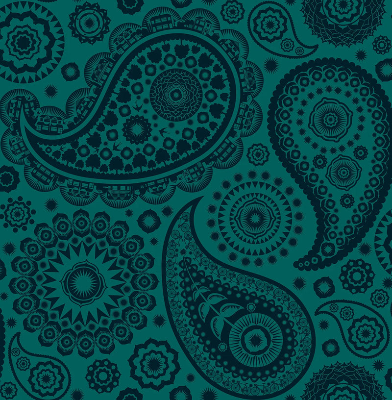 Paisley Crescent Wallpaper by Mini Moderns
