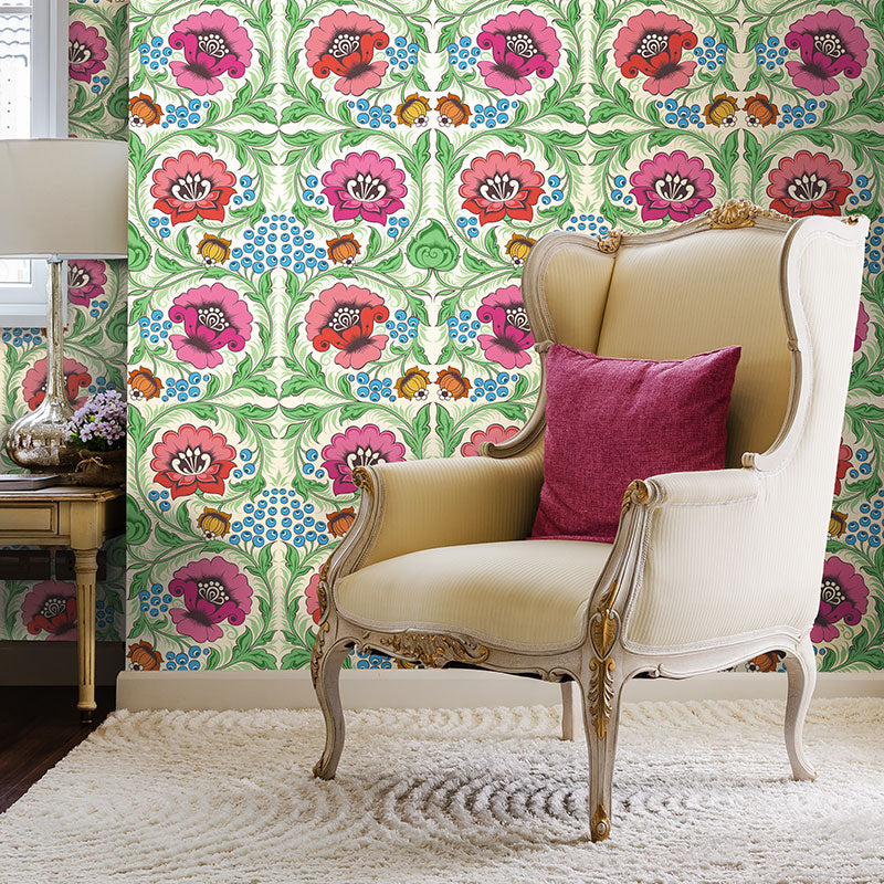 Alice Meadow Wallpaper by Olenka Design