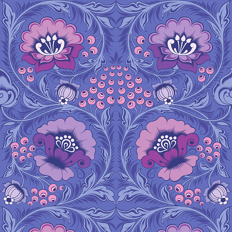 Alice Periwinkle Wallpaper by Olenka Design