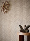 Ocotea Herringbone Wallpaper by Casamance