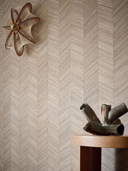 Ocotea Herringbone Wallpaper by Casamance