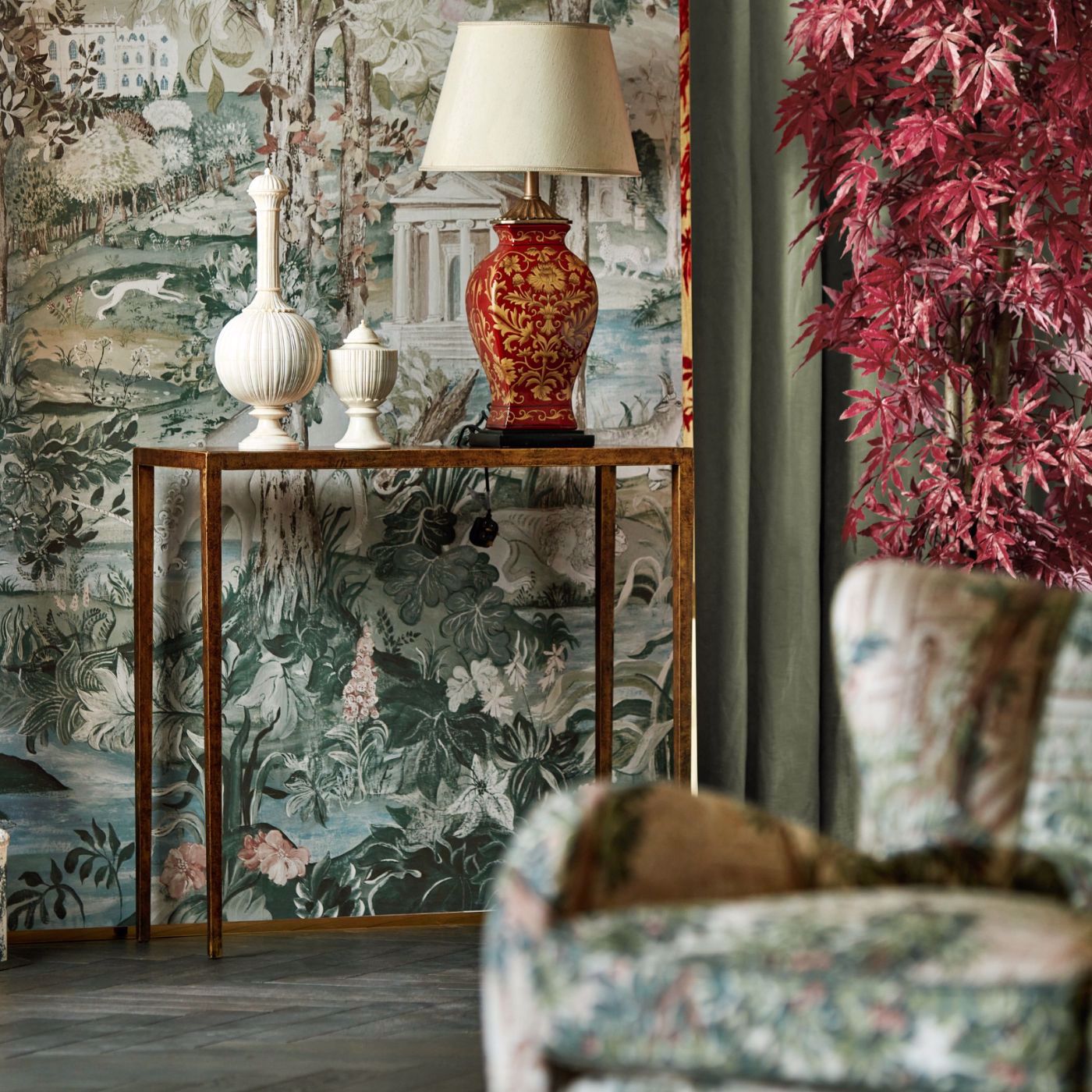 Arcadian Thames Wallpaper by Zoffany