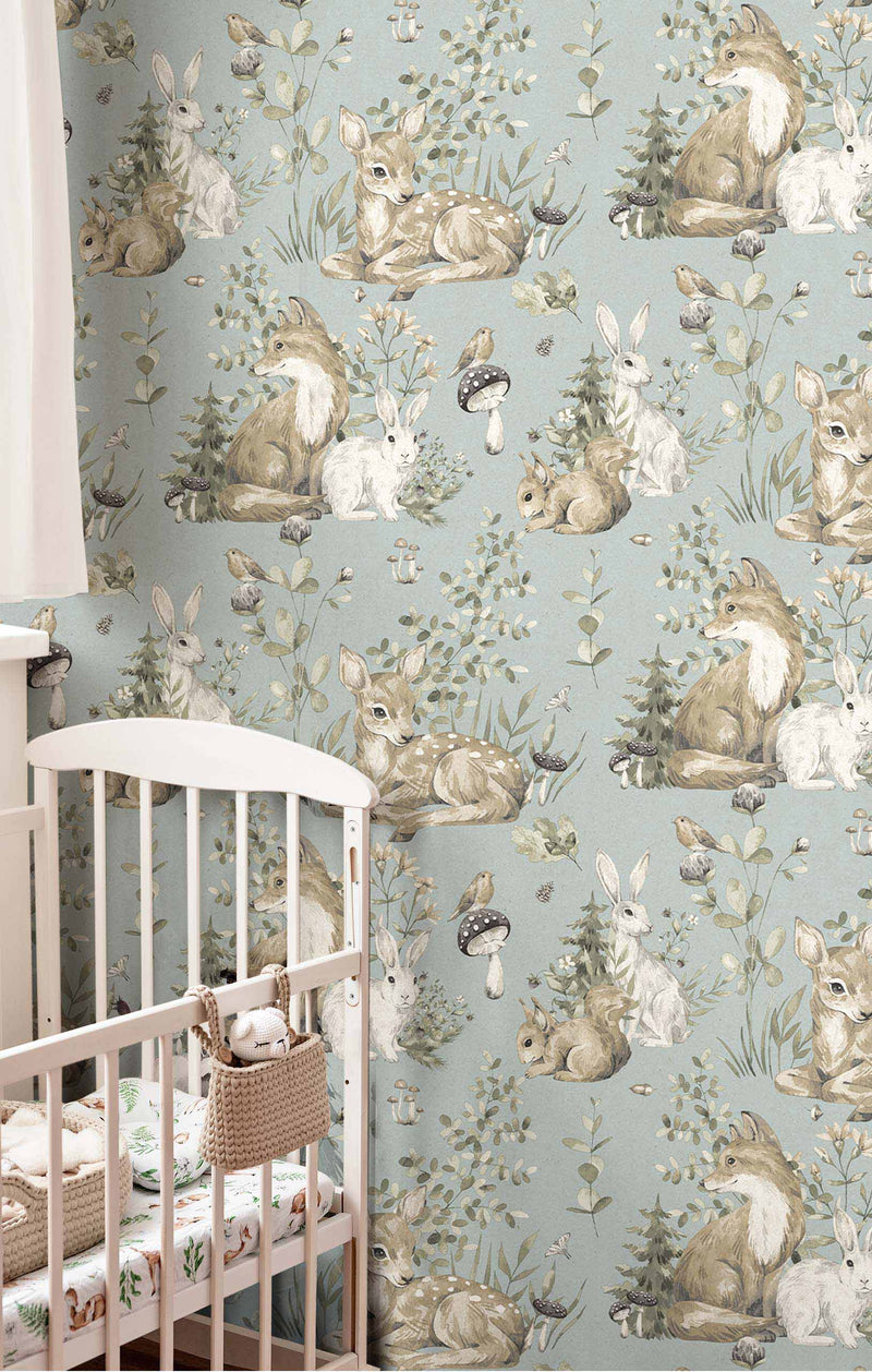 Bosco Woodland Wallpaper by Seabrook Designs