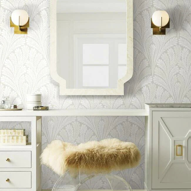 Shell Damask Wallpaper