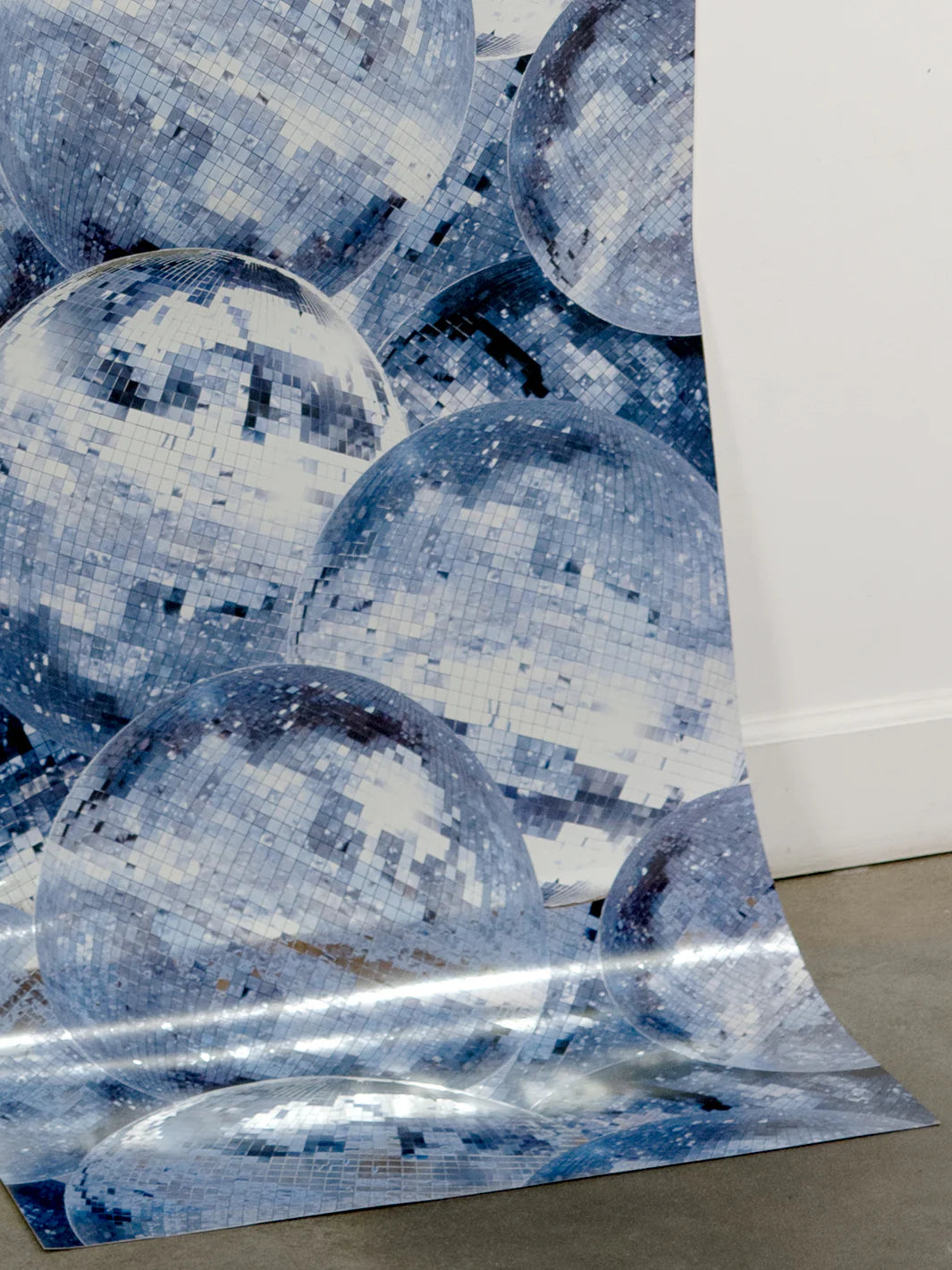 Barbie Disco Ball Wallpaper on Silver Mylar - Barbie Movie Collection