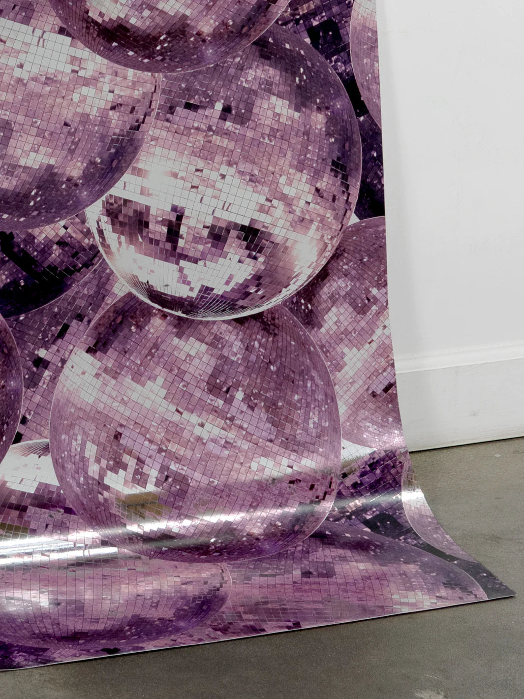 Barbie Disco Ball Wallpaper on Silver Mylar - Barbie Movie Collection