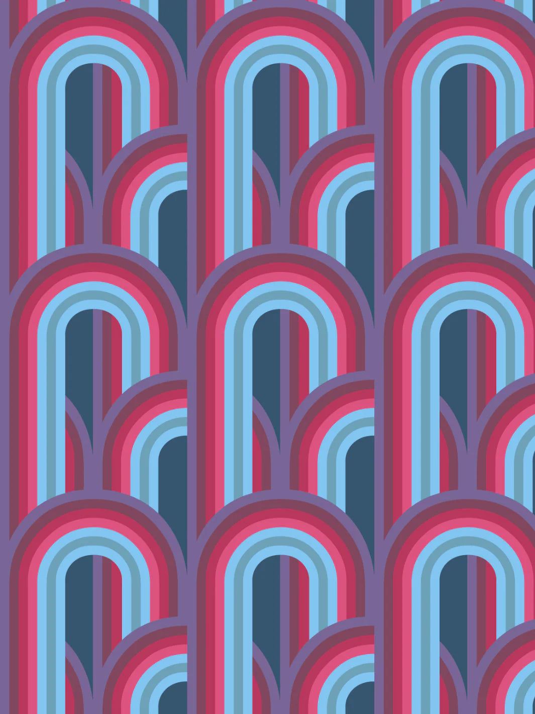 Barbie Dream House Arch Wallpaper