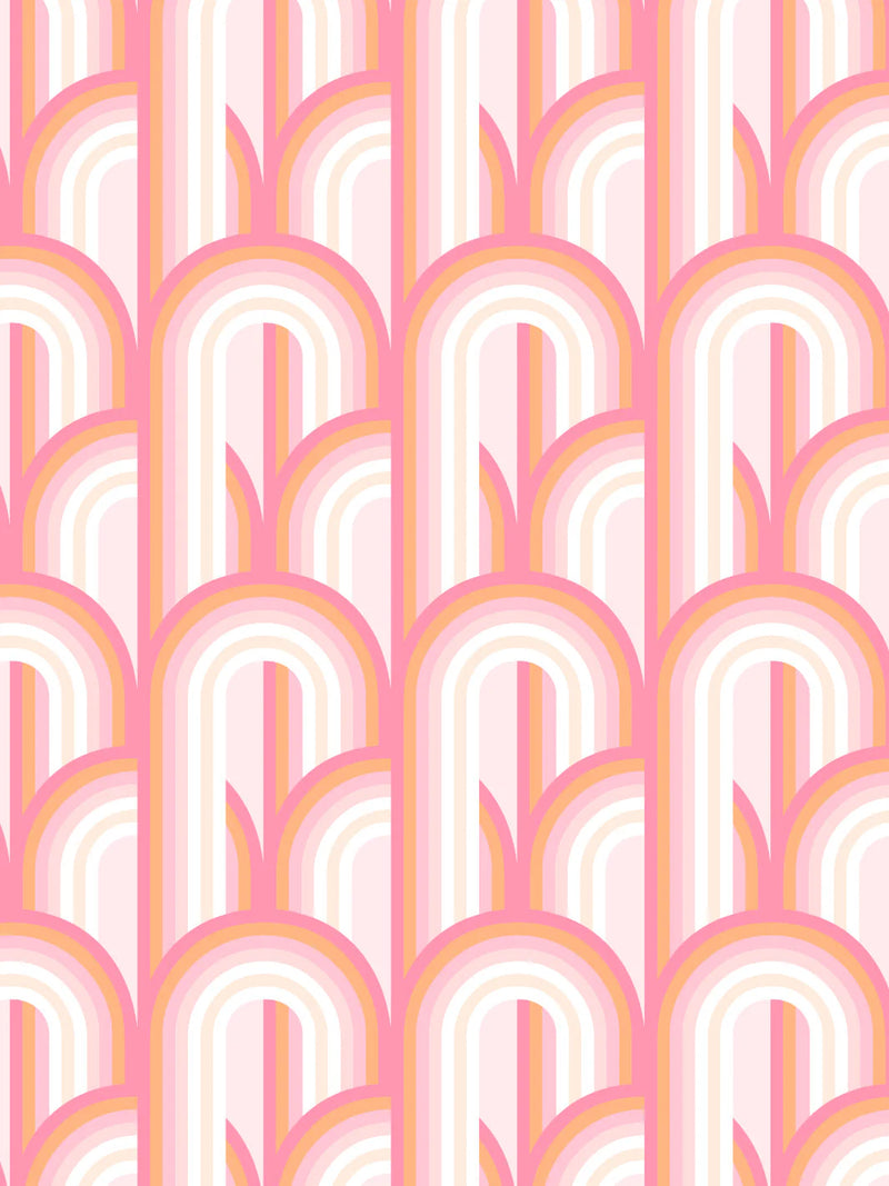 Barbie Dream House Arch Wallpaper