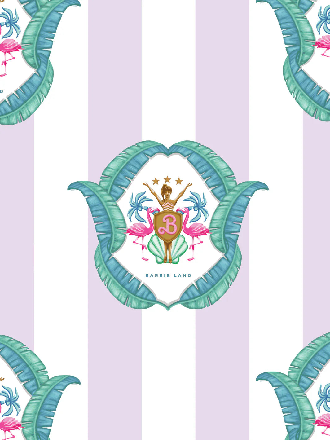 Barbie™ Land Seal Wallpaper by Barbie™ - 219 Pink