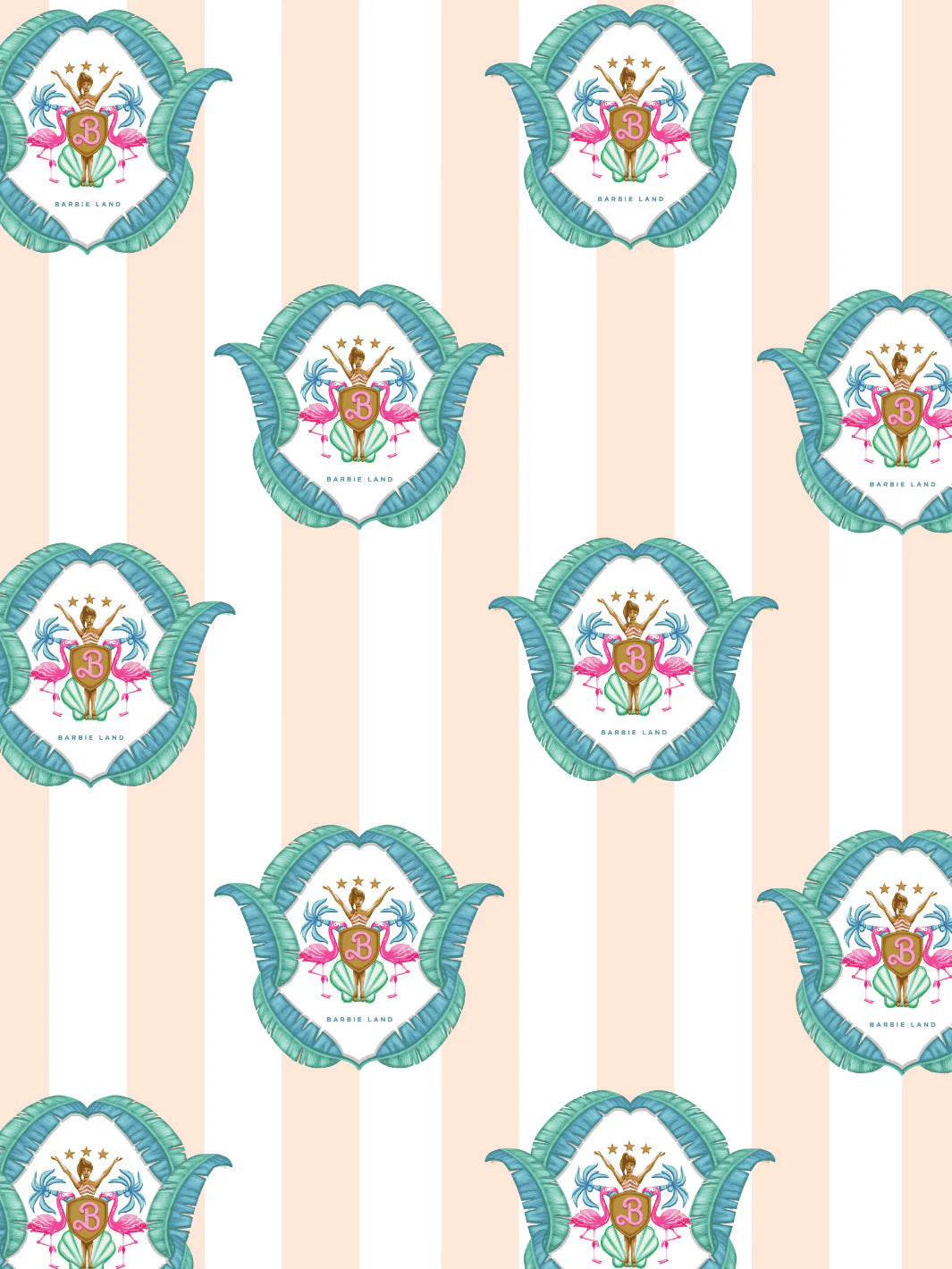 Barbie™ Land Seal Wallpaper by Barbie™ - 219 Pink