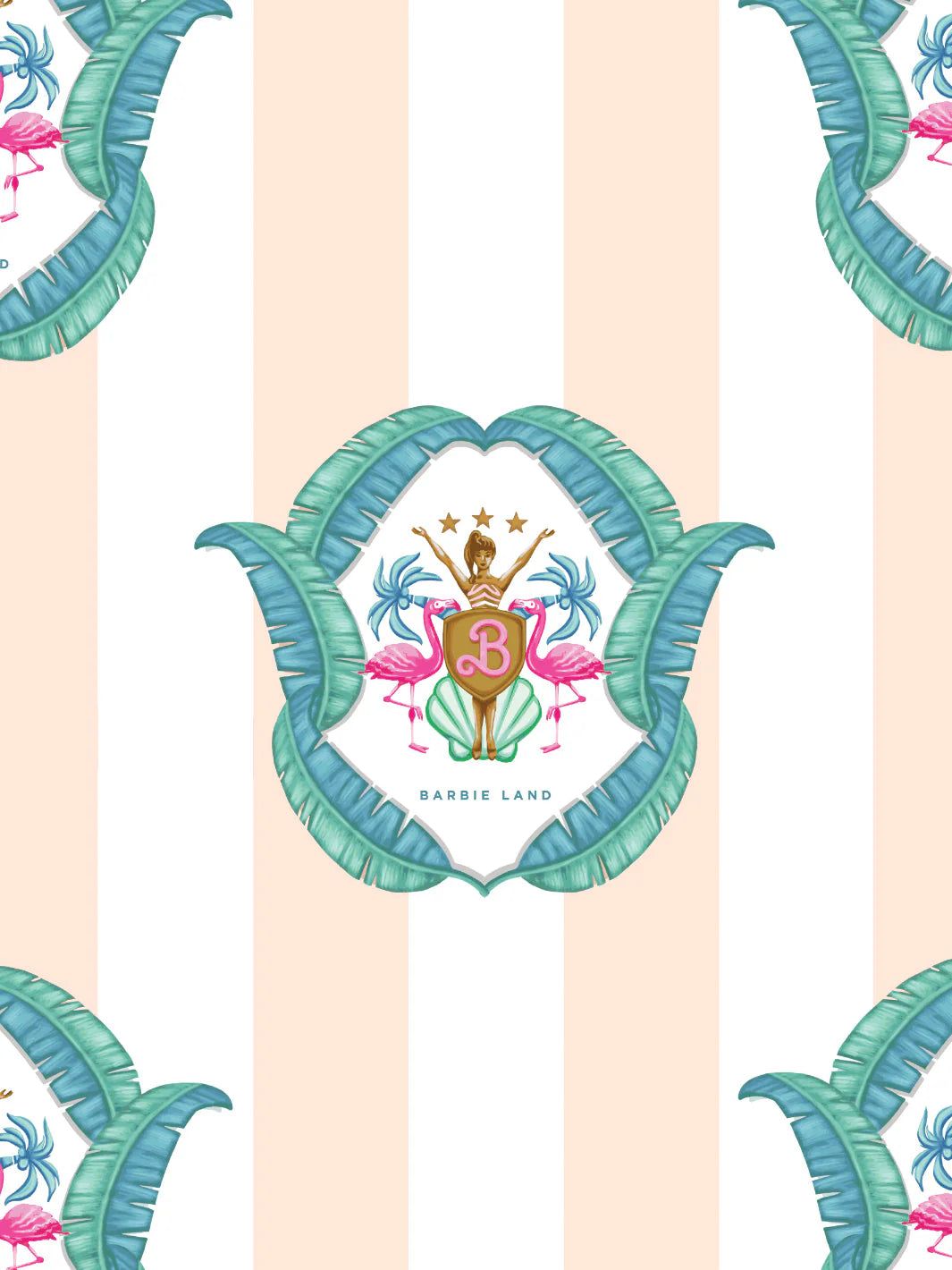 Barbie™ Land Seal Wallpaper by Barbie™ - 219 Pink