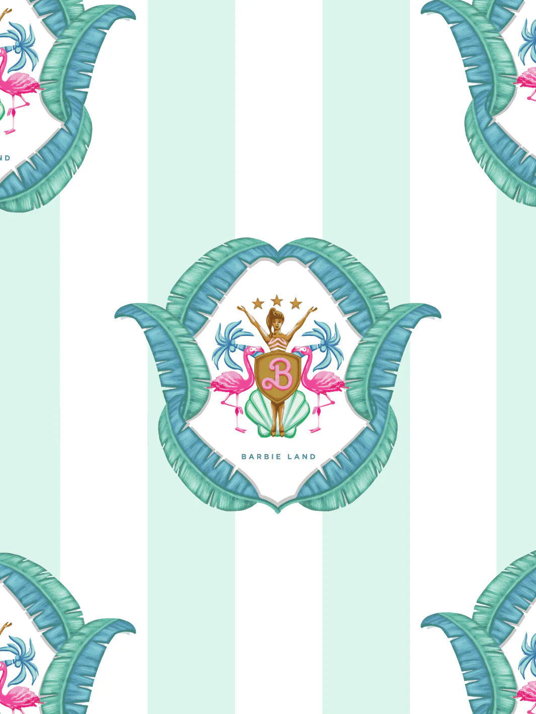 Barbie™ Land Seal Wallpaper by Barbie™ - 219 Pink