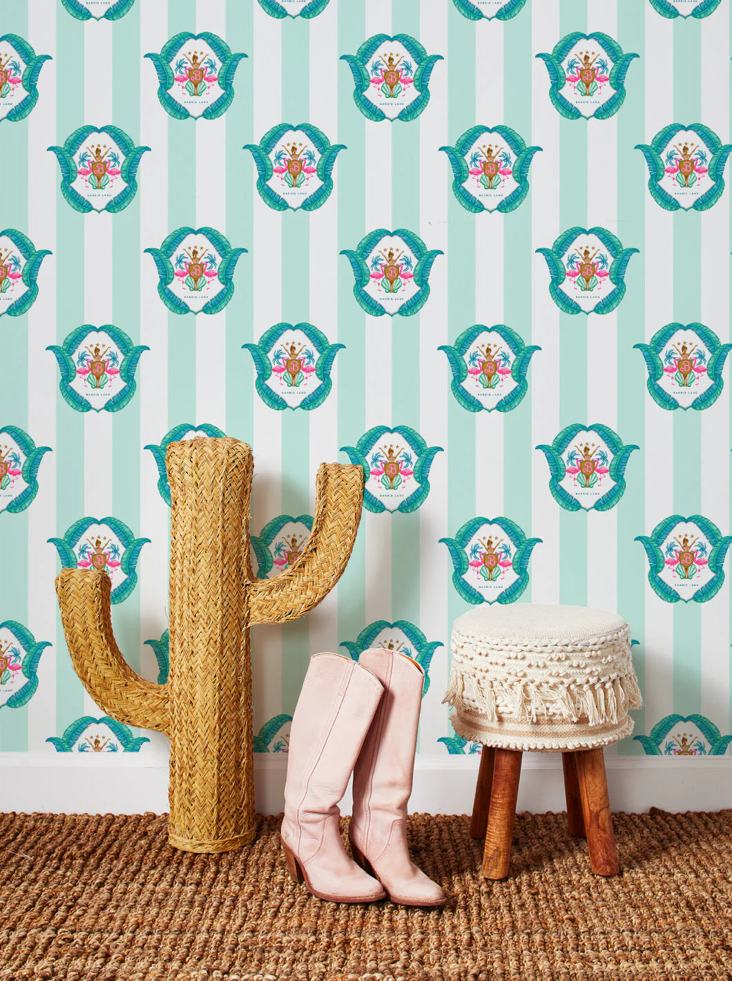 Barbie™ Land Seal Wallpaper by Barbie™ - 219 Pink