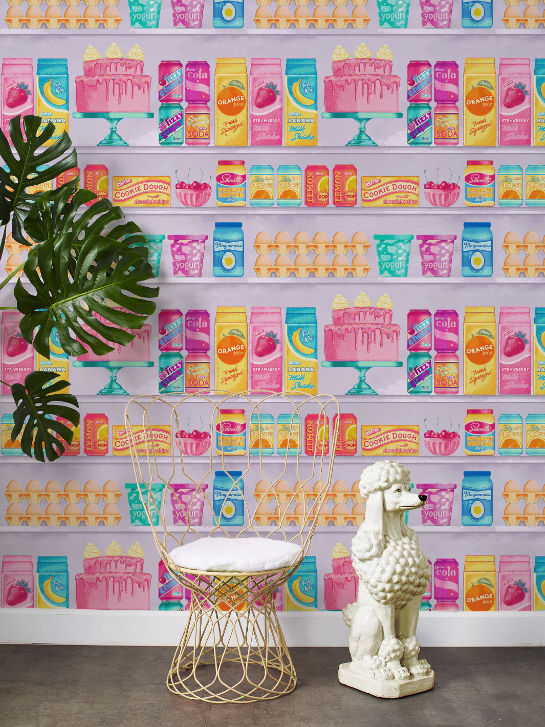 Barbie Pantry Wallpaper- Barbie Movie Collection