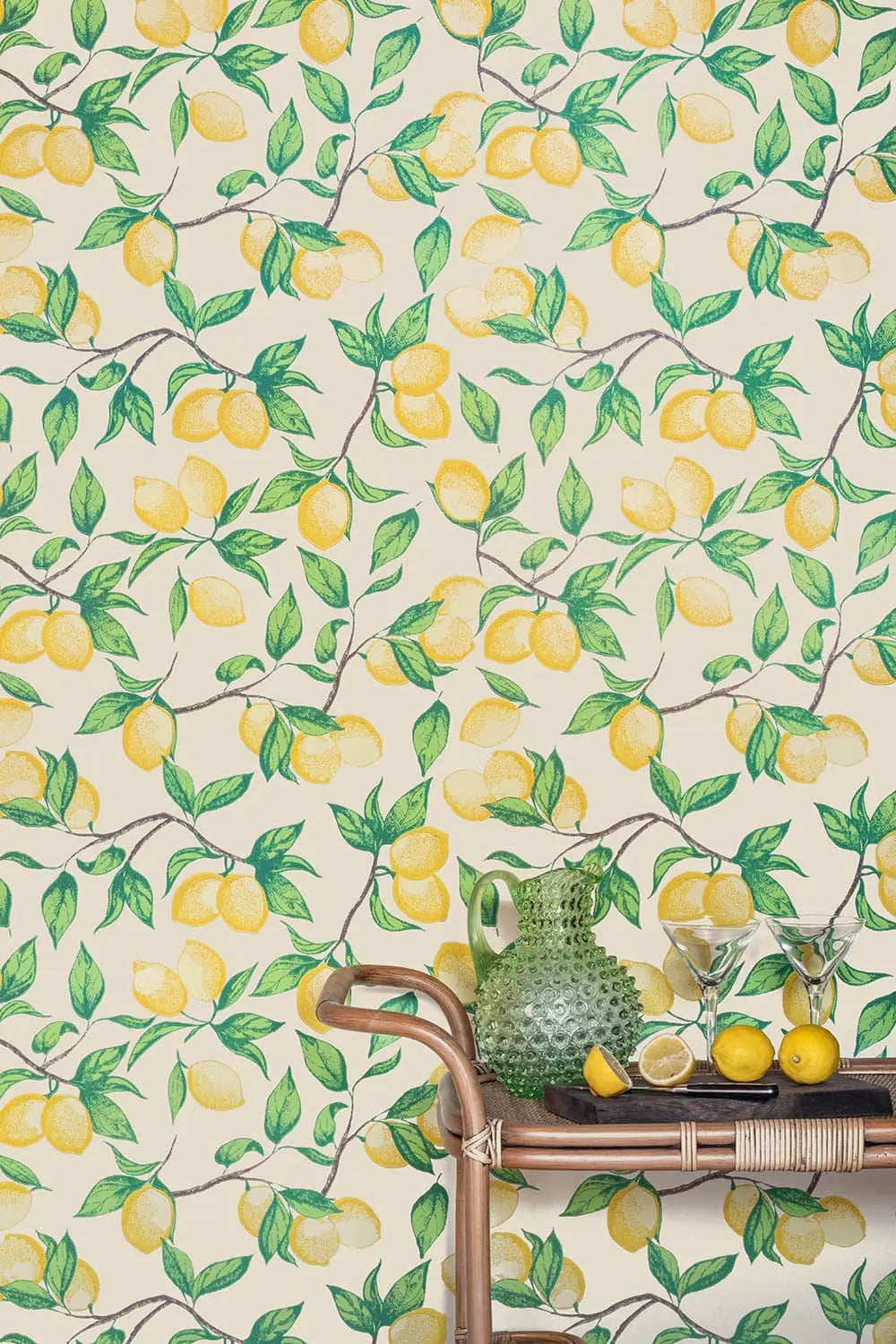 Capri Lemons Wallpaper