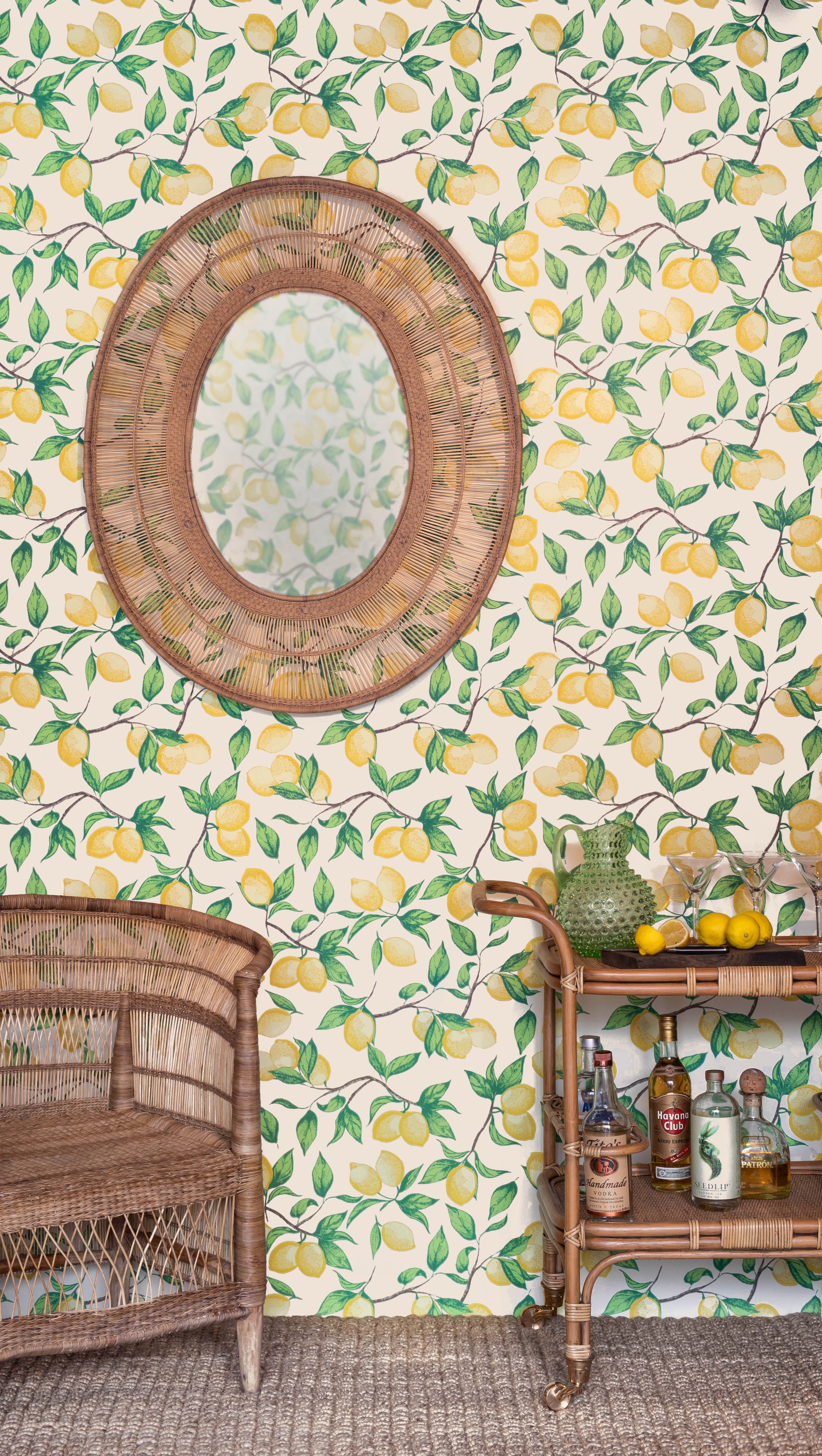 Capri Lemons Wallpaper