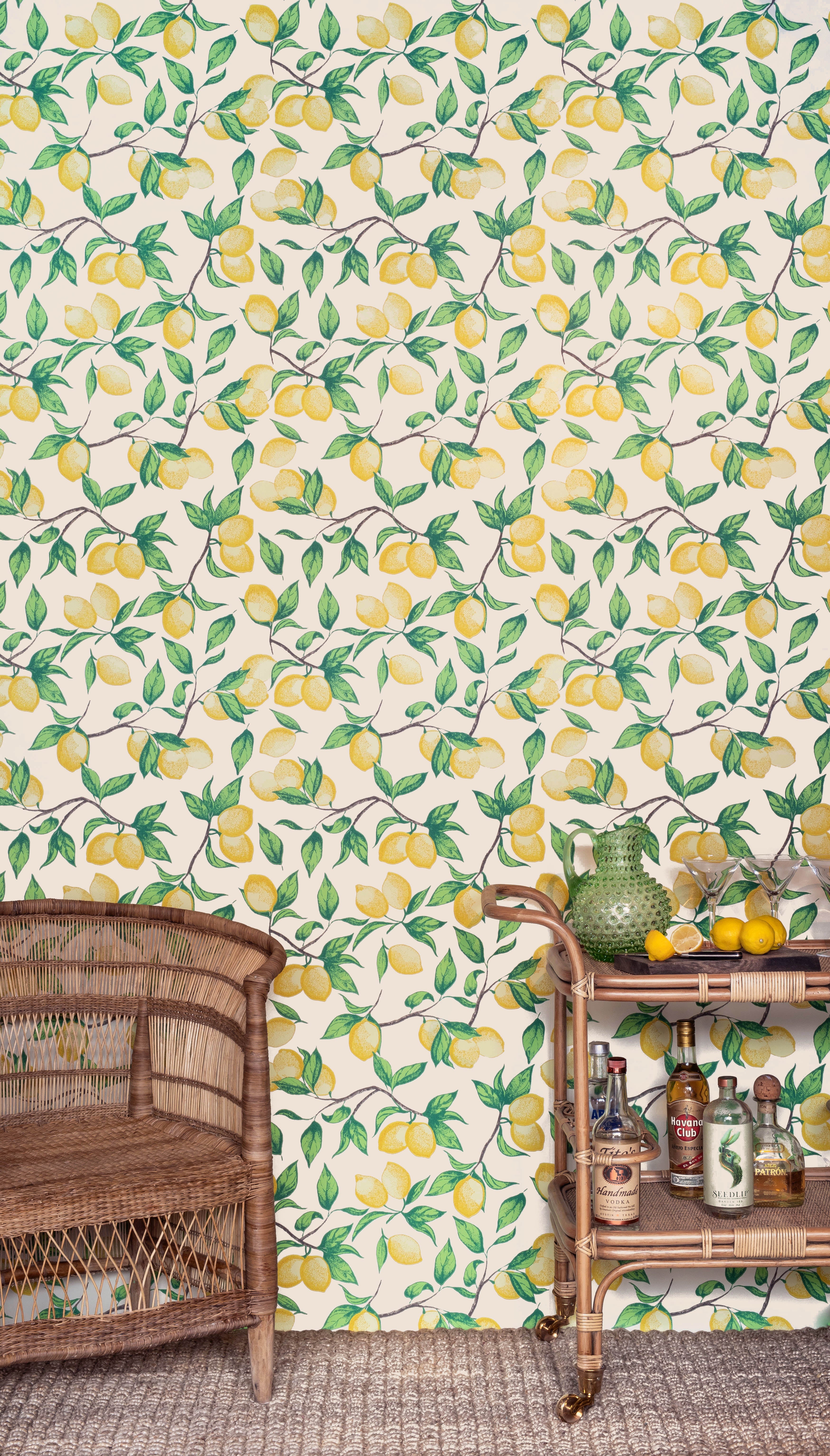 Capri Lemons Wallpaper