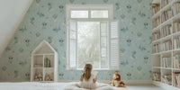 Baby Dragon Mural by HappyWall