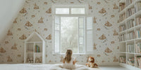 Cloudy Snuggles Mural by HappyWall