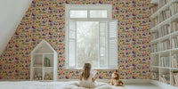 Playful Meadow Positivity Animals Mural by HappyWall