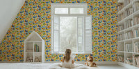Playful Meadow Positivity Animals Mural by HappyWall