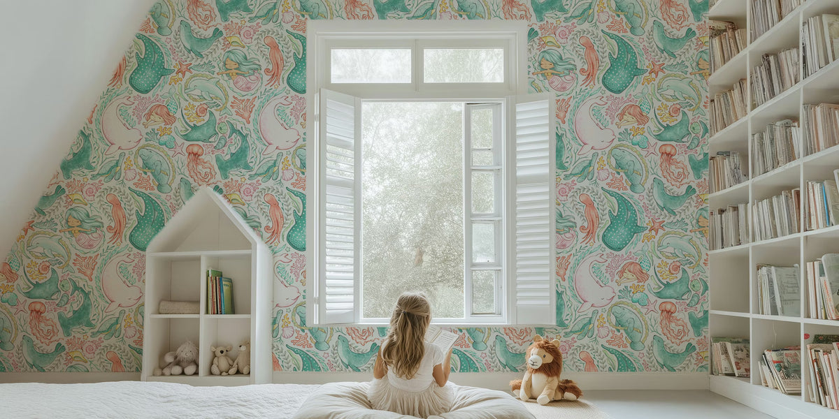 Coastal Cuties Mural by HappyWall